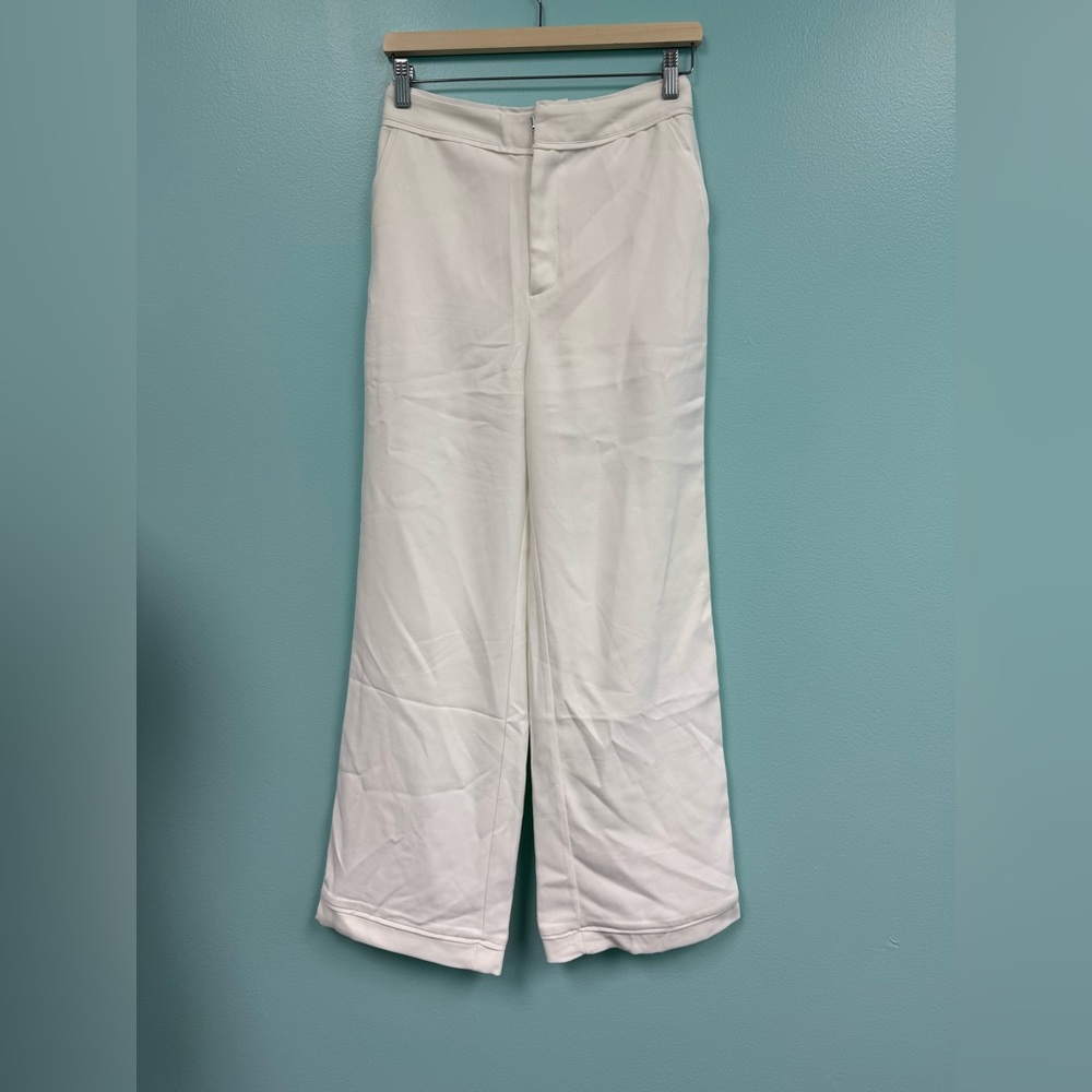 Stylish White Wide-Leg Pants
